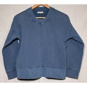 Madewell Crewneck Sweatshirt Pullover Dyed Blue |Women’s Size Medium | Like New